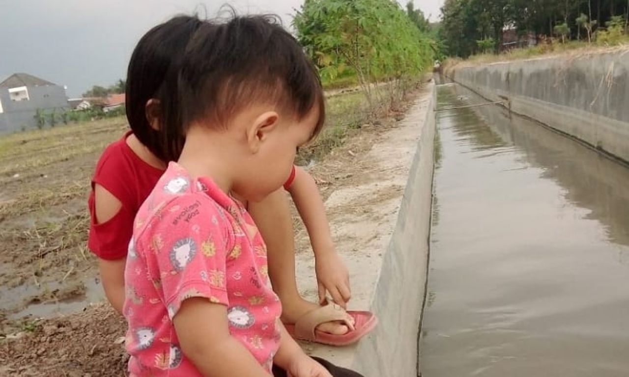 Areal Persawahan Sekolah Alam bagi Anak-anak