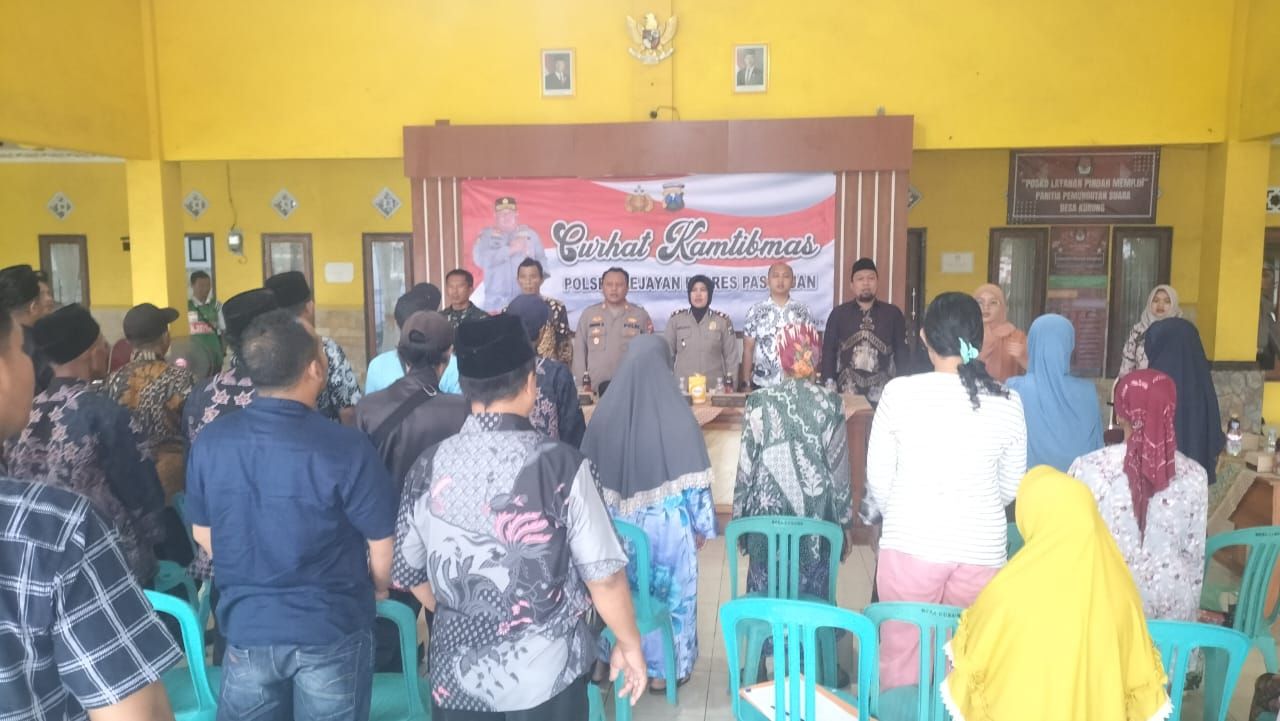 Jumat Curhat Sosialisasi Siskamling dan Pemahaman Jenis Narkoba