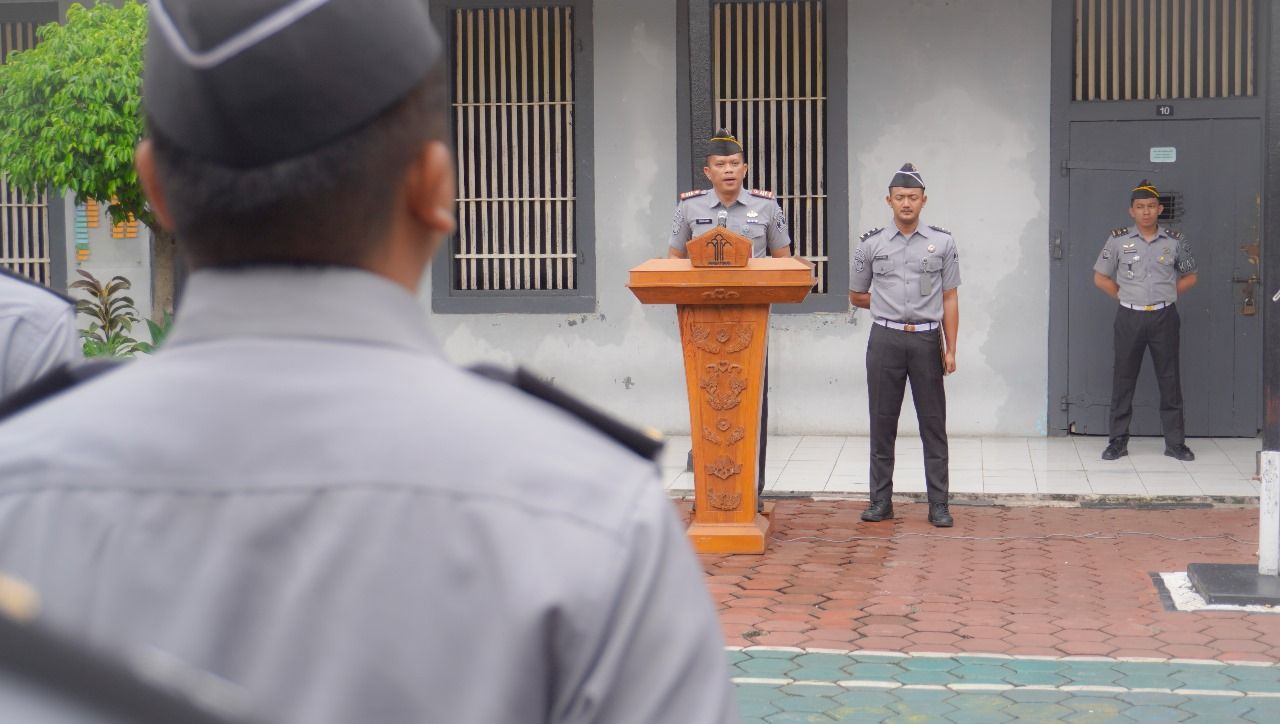 Upacara Hari Lahir Pancasila di Rutan Pemalang
