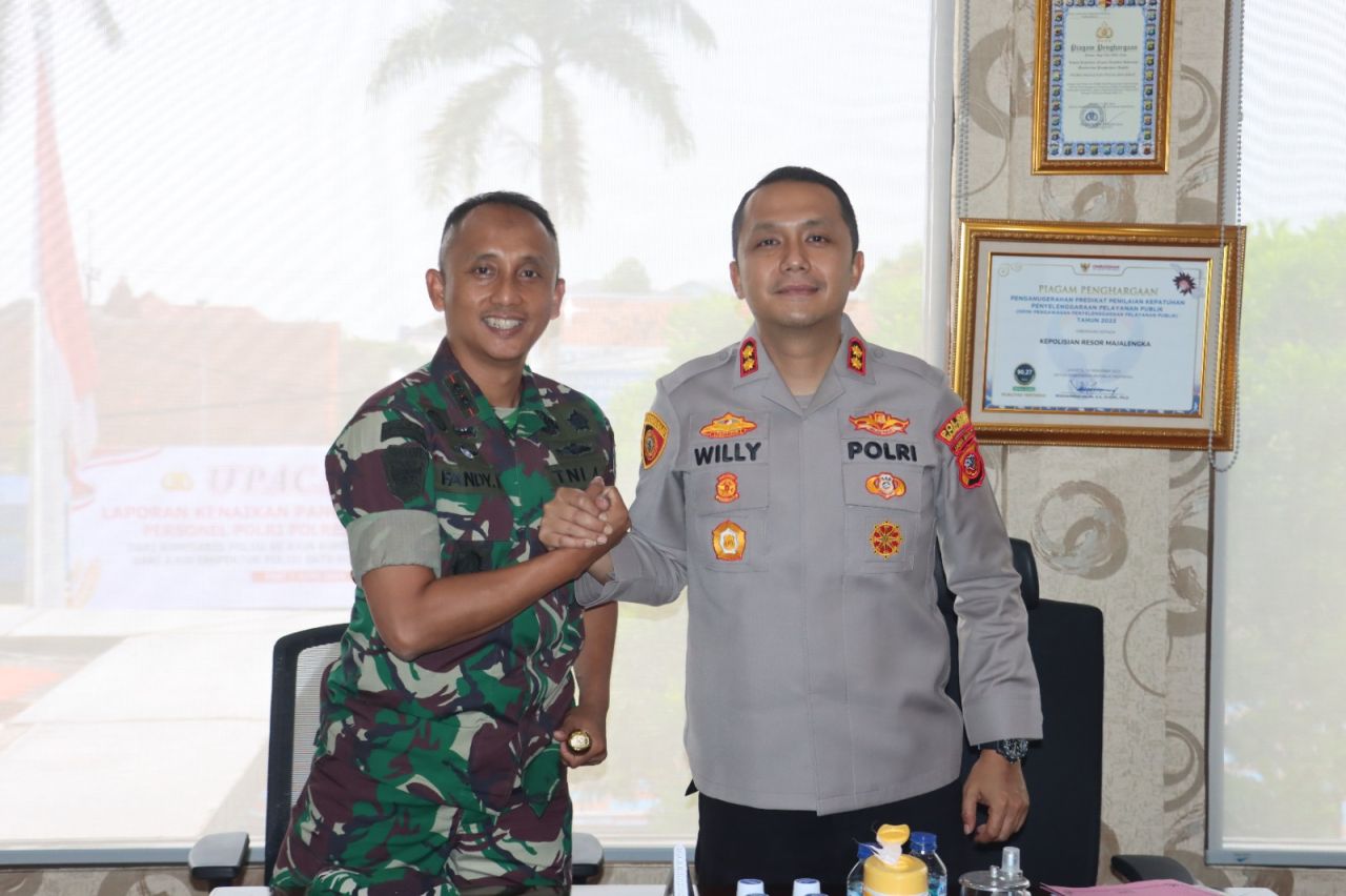 Kapolres Majalengka dan Danyonif Raider Perkuat Sinergi Jaga Keamanan Wilayah