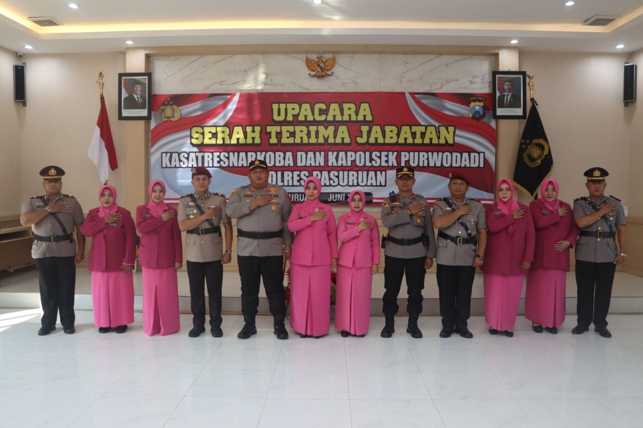 Sertijab di lingkungan Polres Pasuruan