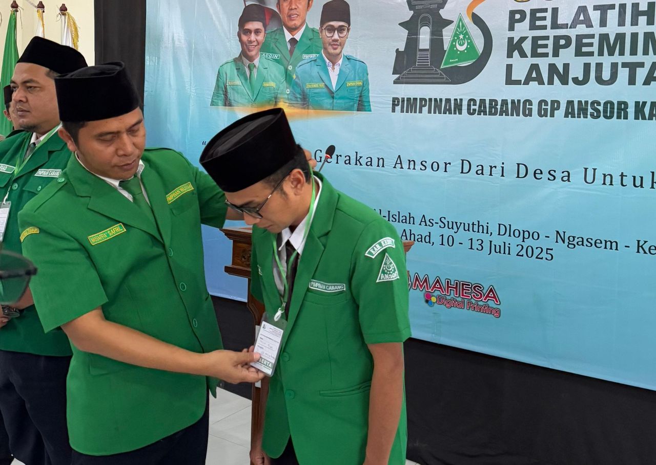 Ketua Ansor Jatim Musaffa di PKL Ansor Kediri