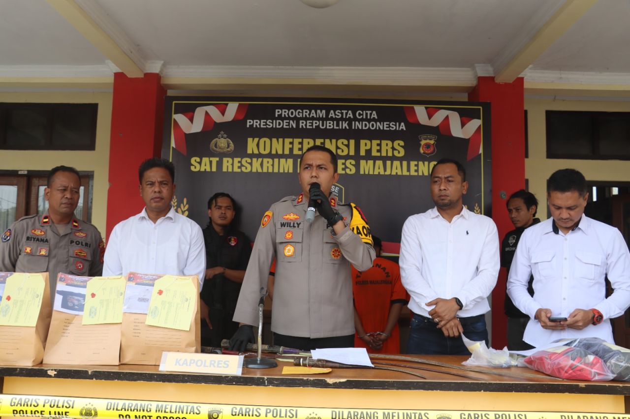 Polres Majalengka memberikan keterangan terkait geng motor