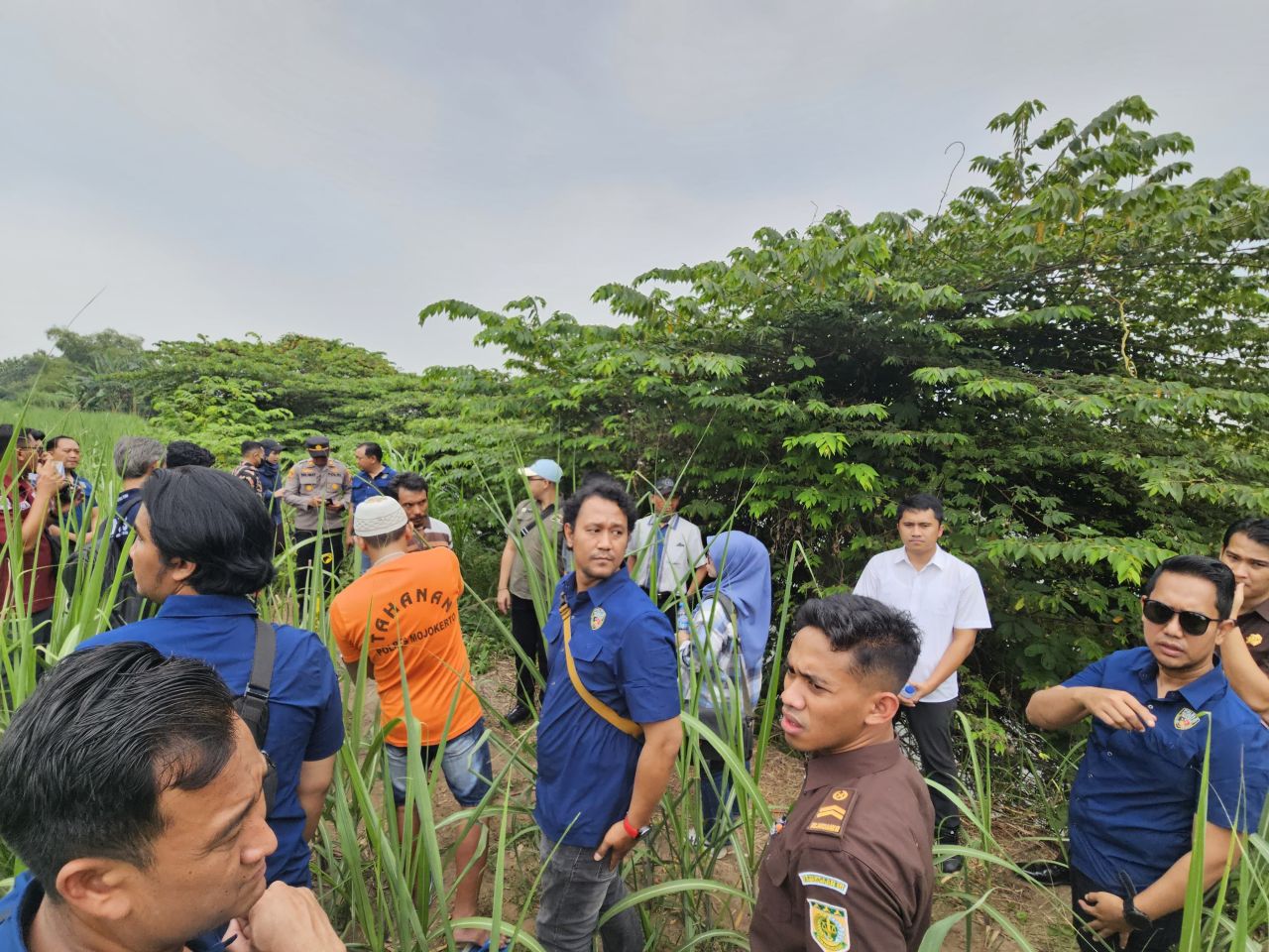 Rekonstruksi kematian Alfandi di Desa Kedungmungal, Kecamatan Pungging