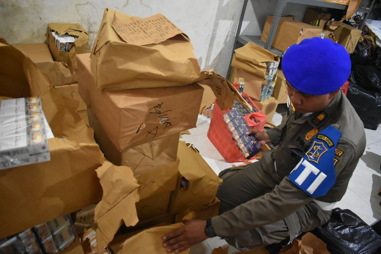 Razia rokok ilegal tim gabungan