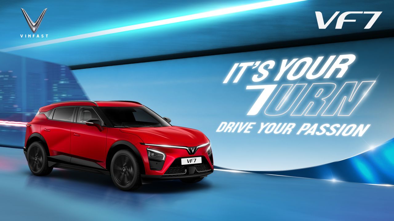 VinFast VF 7 Hadir di GIIAS 2025, SUV Listrik Bergaya Coupe