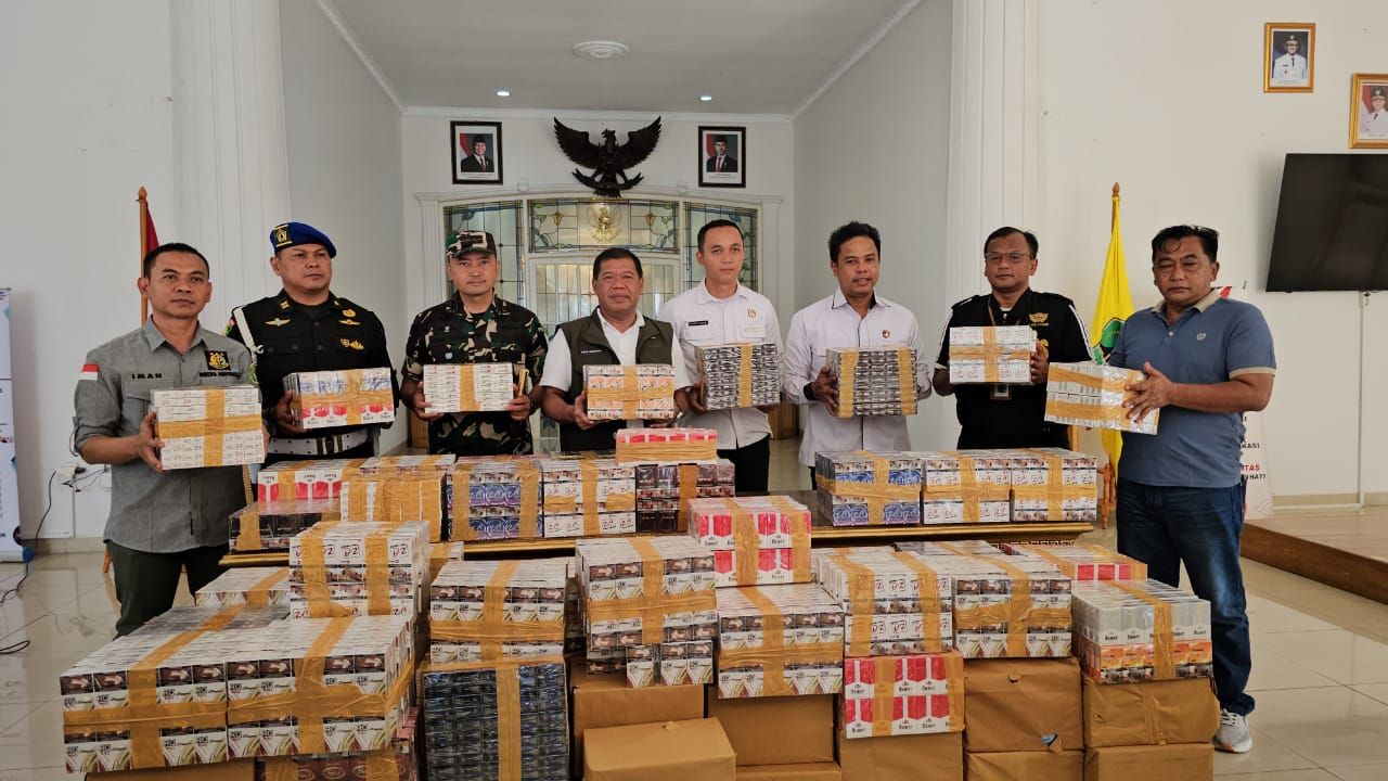 Pemkab Majalengka dan Satgas BKCHT Amankan Ribuan Rokok Ilegal