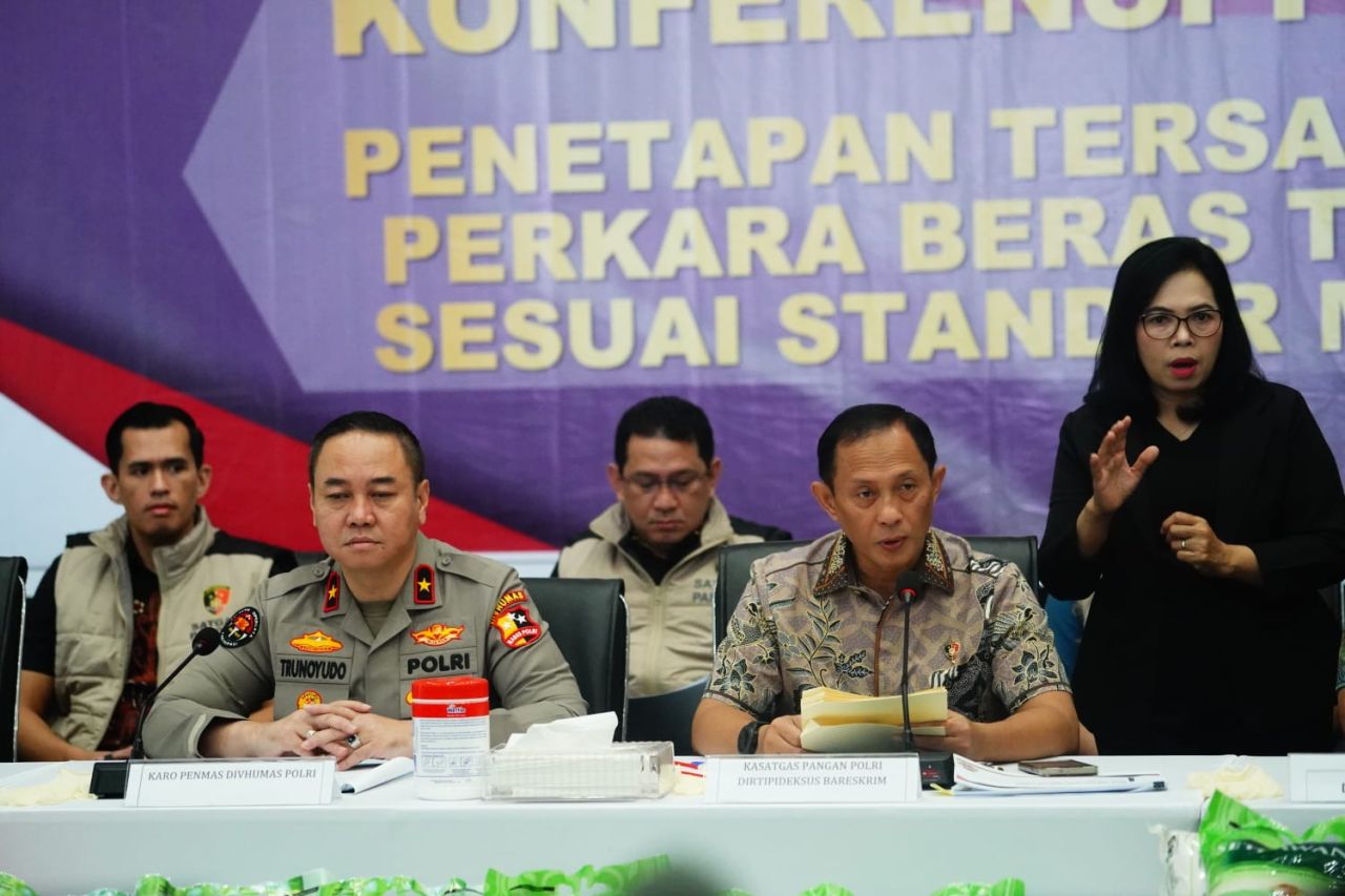 Polri Tetapkan Tiga Tersangka Kasus Beras Tak Sesuai Standar Mutu