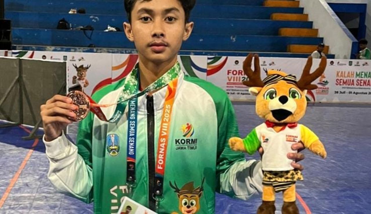 Bawa Semangat Jawa Timur, Siswa SMK Mudisa Curi Perhatian di Ajang Fornas VIII Lombok