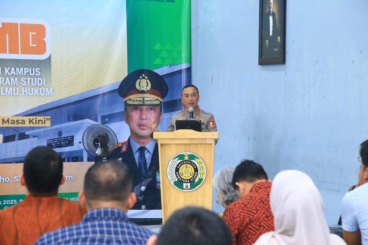 Irjen Pol Sandi Nugroho Ajak Mahasiswa FH USU Perkuat Cinta Tanah Air