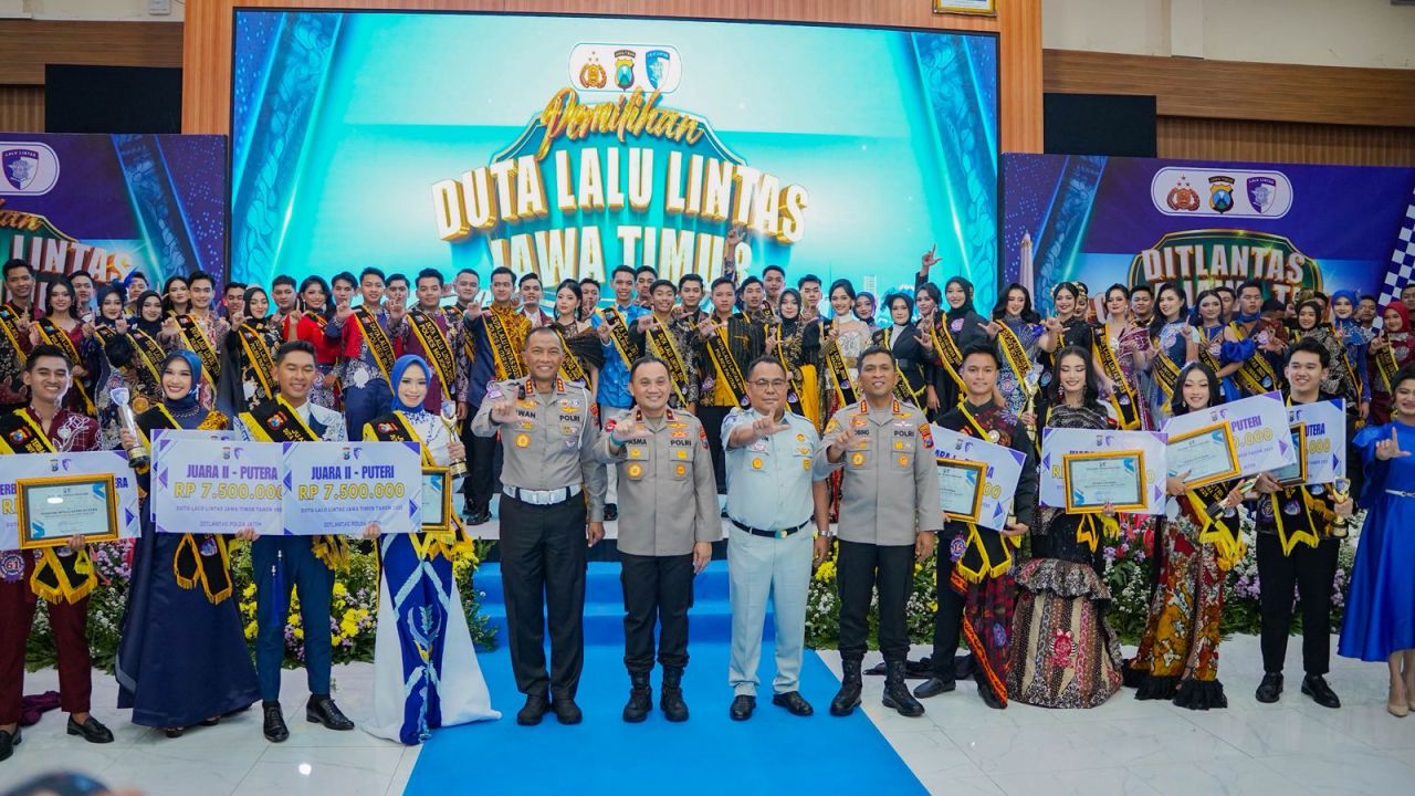Gebyar pemilihan Duta Lalu Lintas Polda Jatim Tahun 2025
