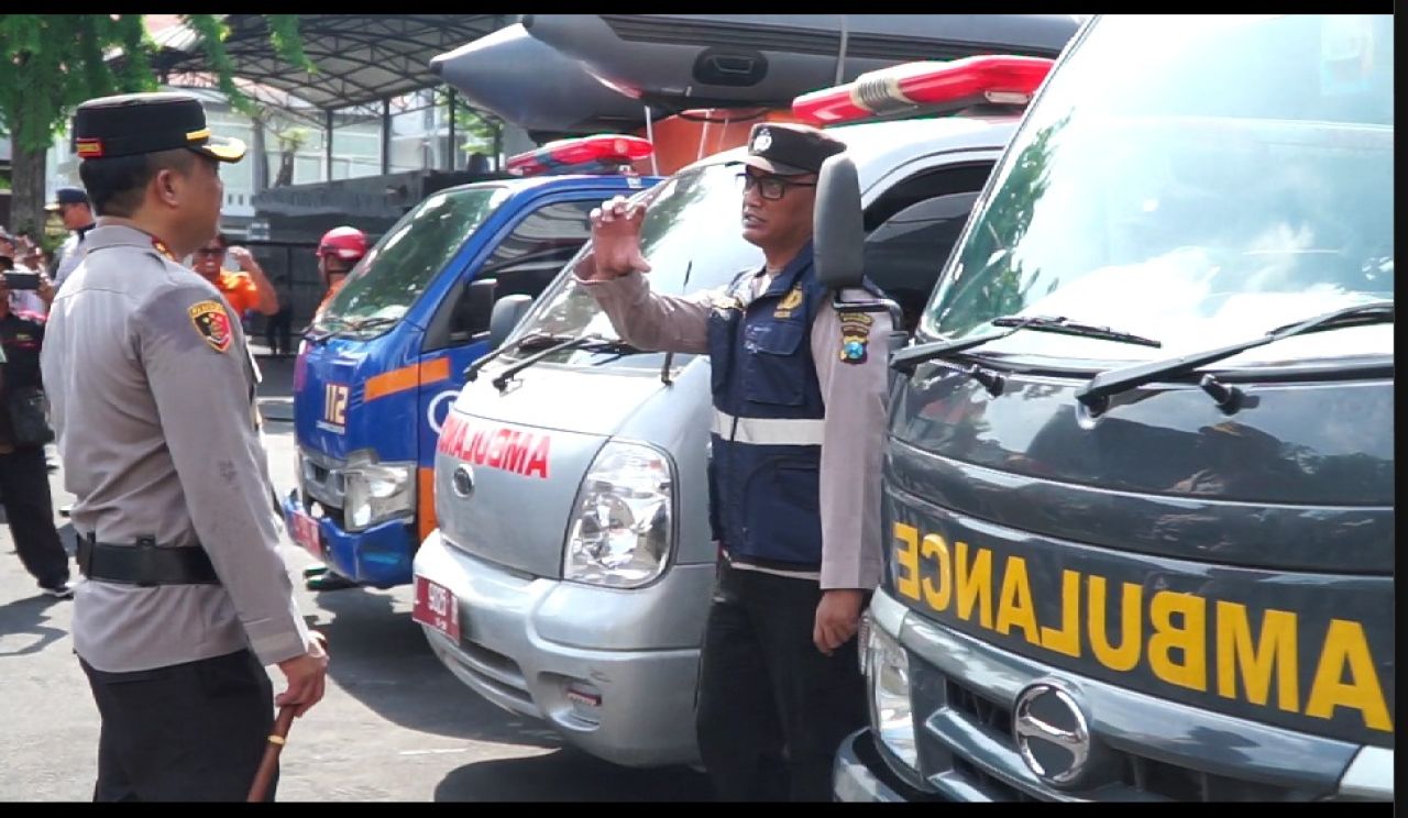 Apel kesiapsiagaan Polrestabes Surabaya