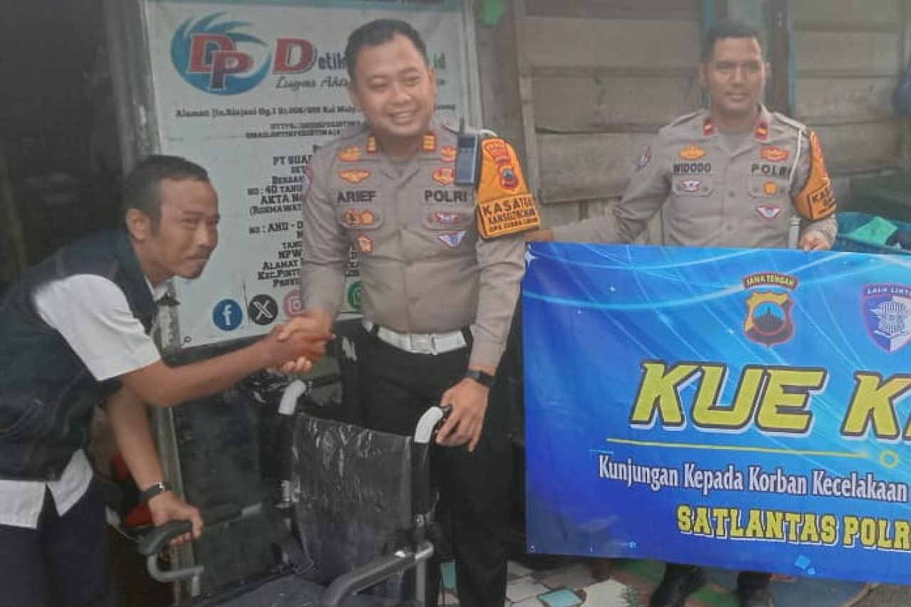 Polres Pemalang beri bantuan korban tabrak lari