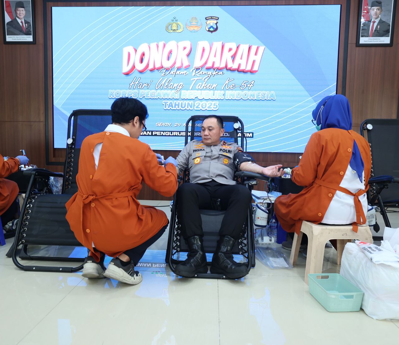 Donor darah Polda Jatim