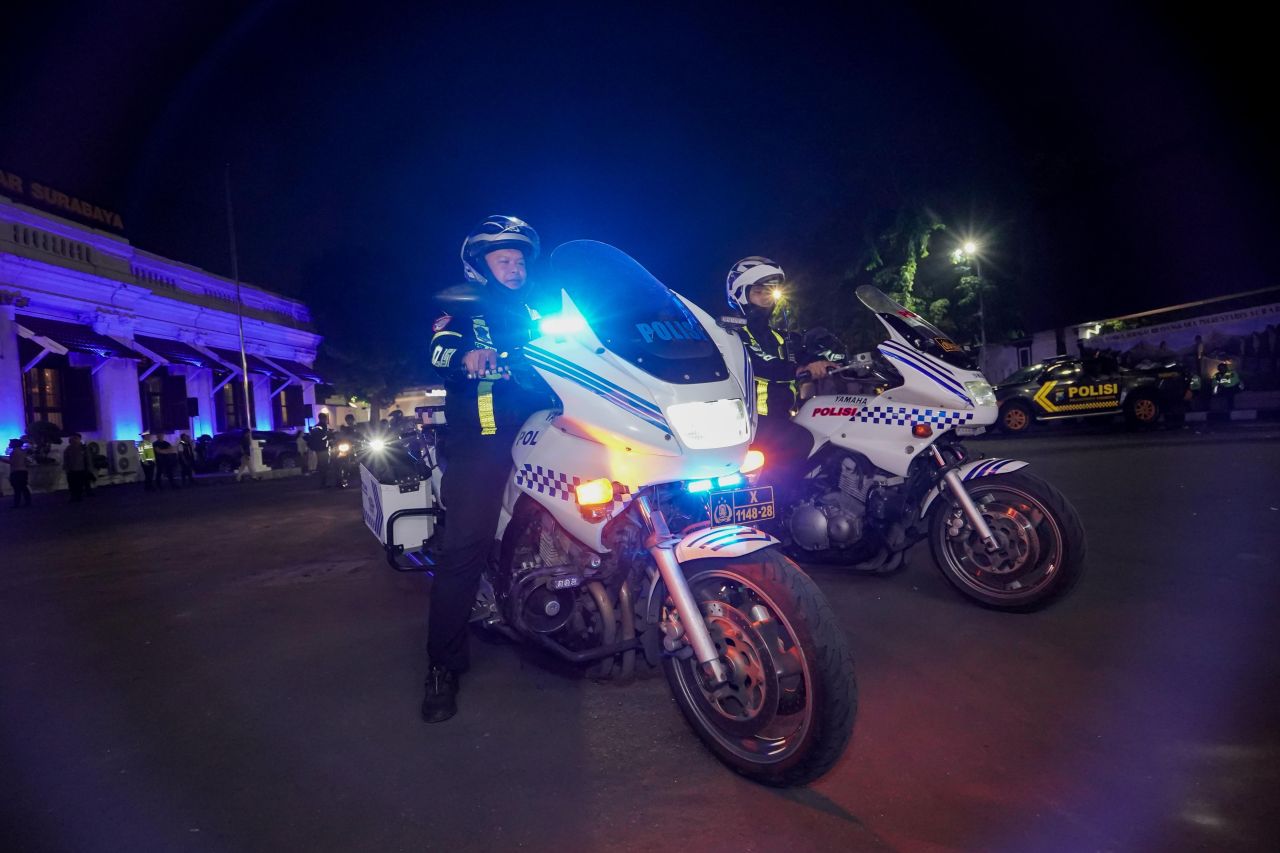 Operasi Balap Liar Polrestabes Surabaya Amankan 16 Unit Sepeda Motor