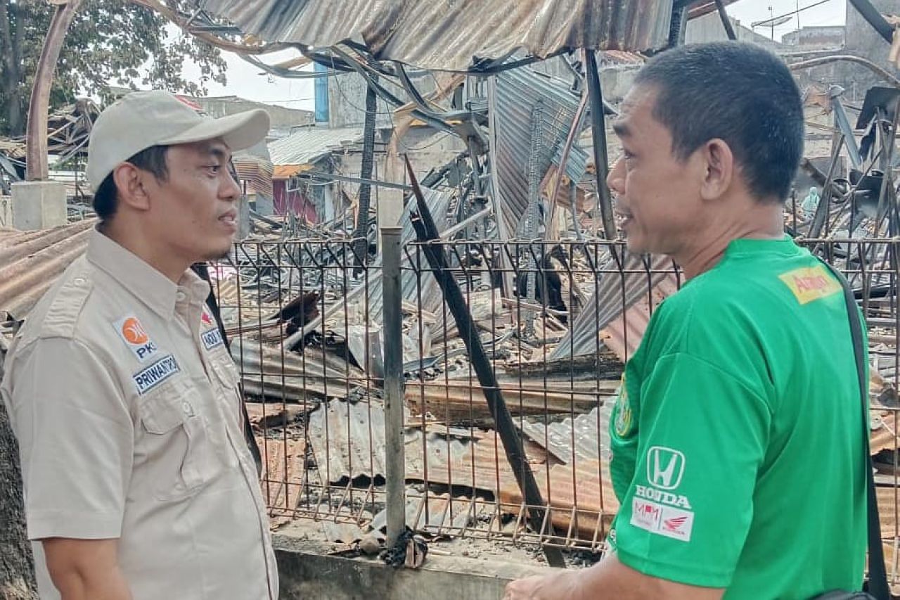 Ketua DPD PKS Pemalang Minta Pemkab Bangun Kios Darurat Pasca Kebakaran Lapak Pedagang Pakaian