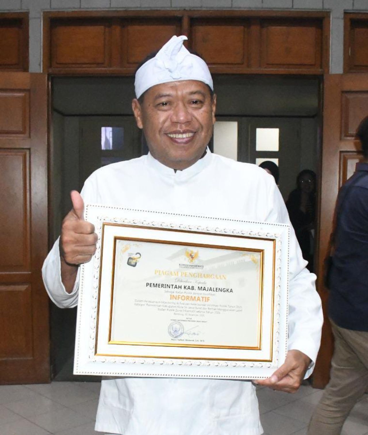 Penghargaan Keterbukaan Informasi Publik Pemkab Majalengka Raih Predikat Informatif