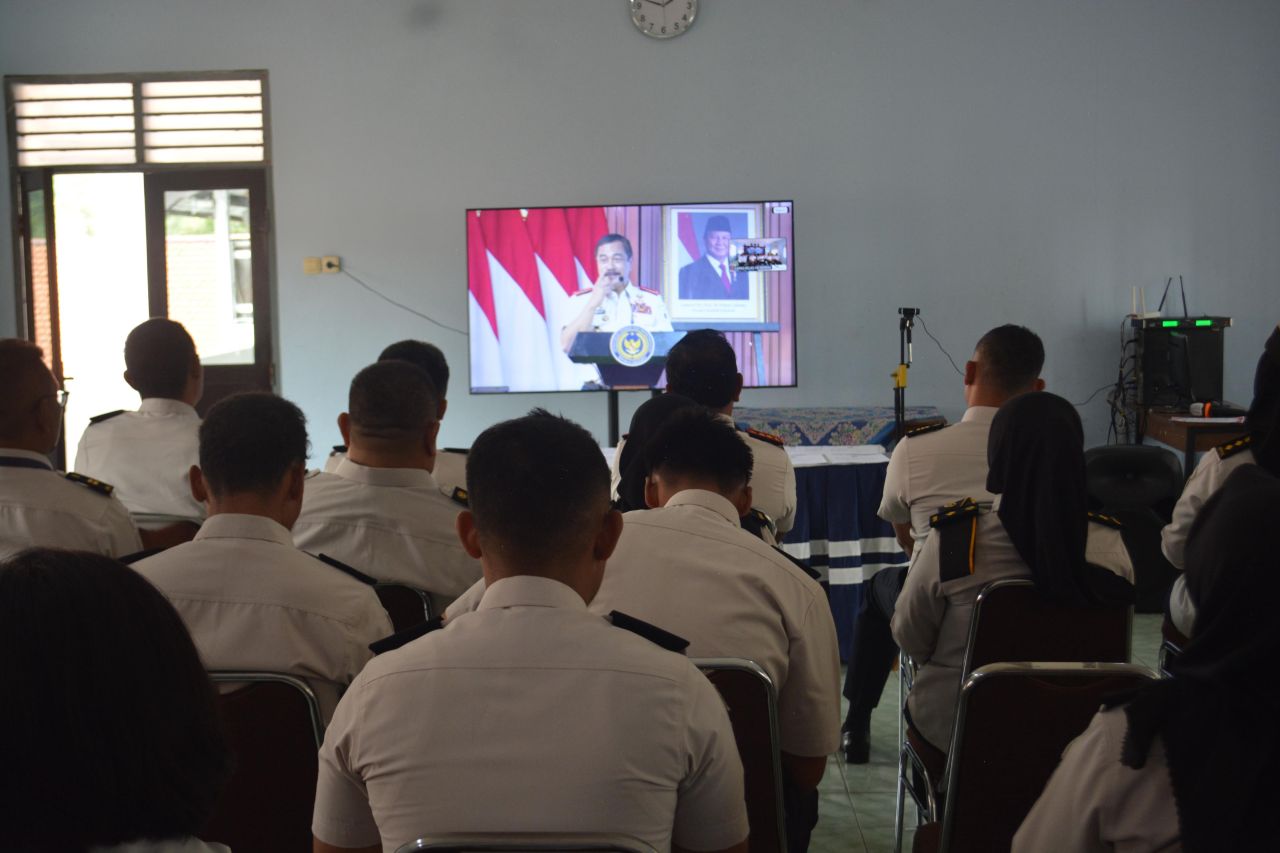 Tampil Dengan Seragam Baru, Lapas Kendal Ikuti Apel Bersama Menteri IMIPAS Secara Virtual