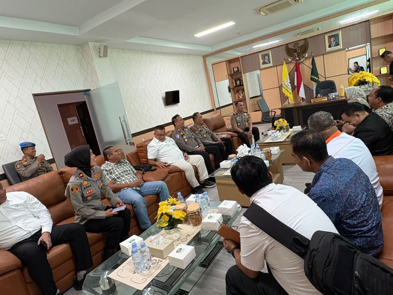 Silaturahmi Kapolres bersama DPRD Kota Binjai