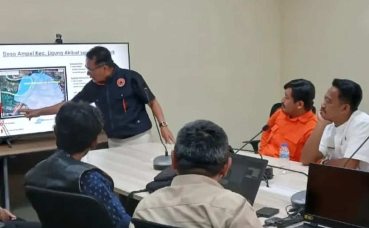 BPBD Majalengka saat gelar rapat koordinasi