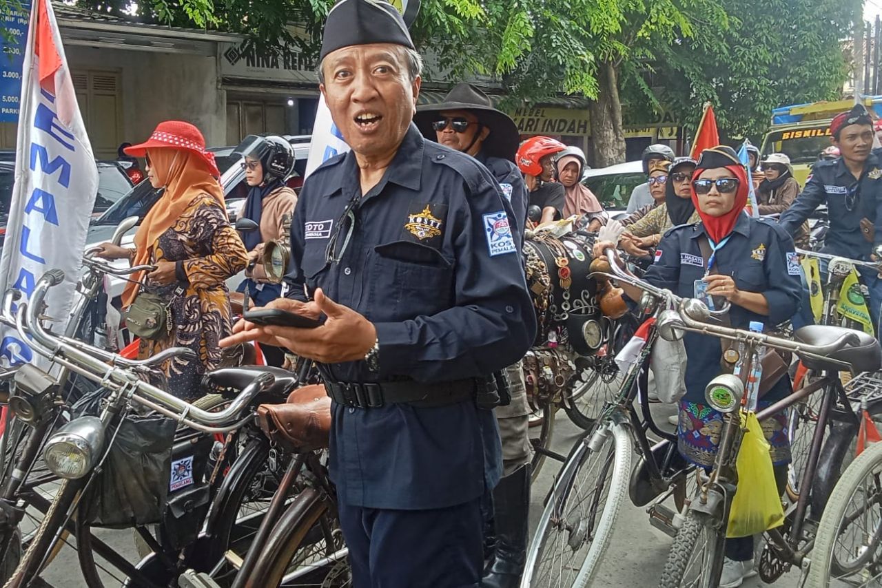 Tak Lekang Oleh Zaman, Sepeda Antik Terus Dikenalkan Oleh Kosti Pemalang