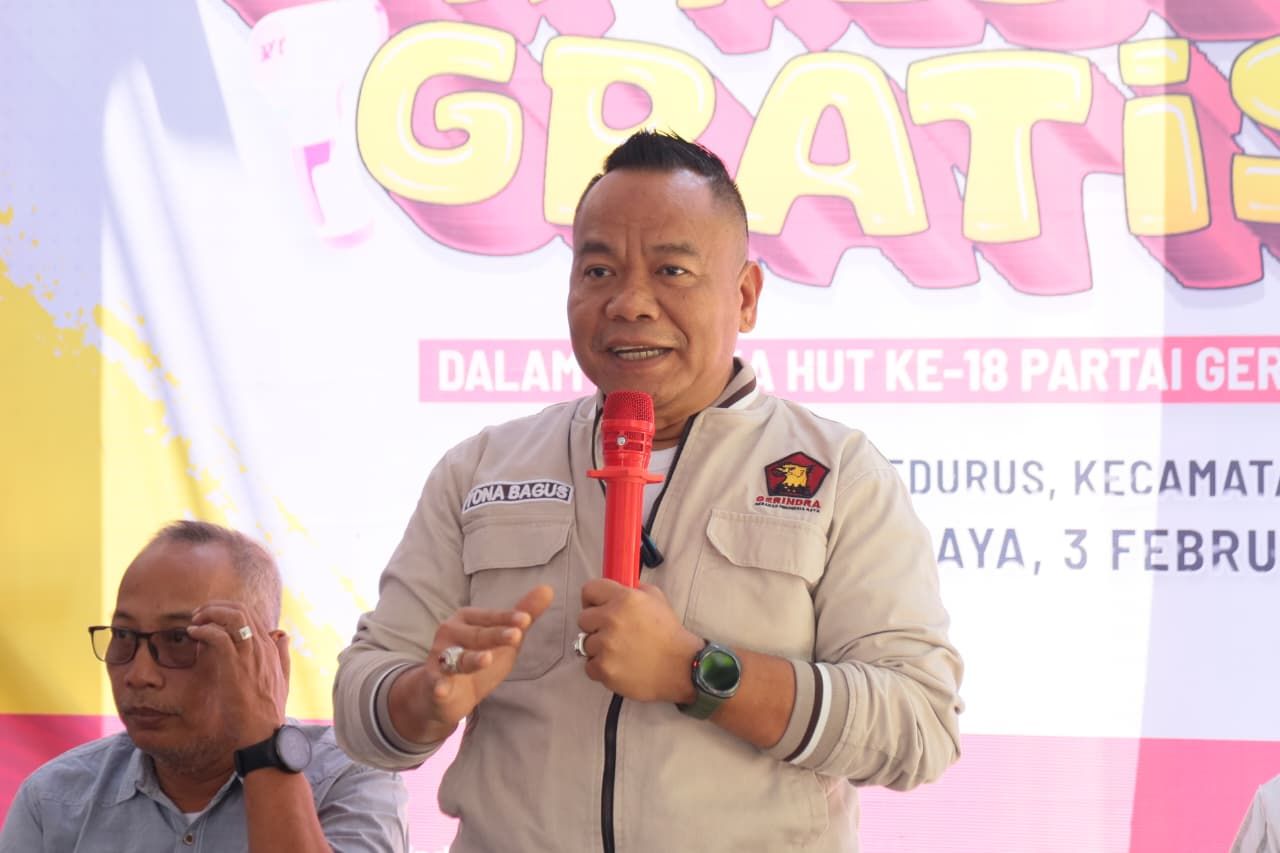 Waspadai Virus Nipah, Gerindra Surabaya Gelar Cek Kesehatan Gratis Sambut HUT ke-18 ‎