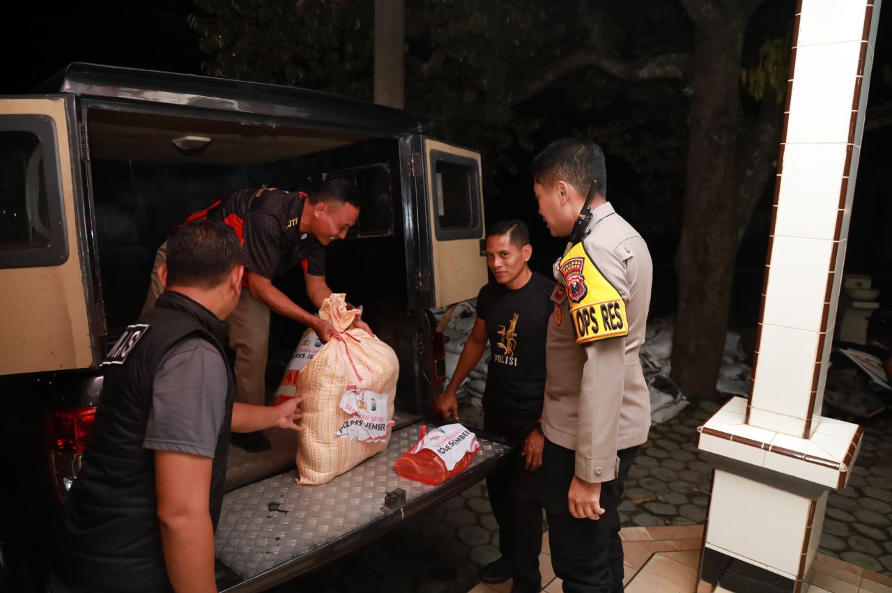 Polres Jember salurkan bantuan