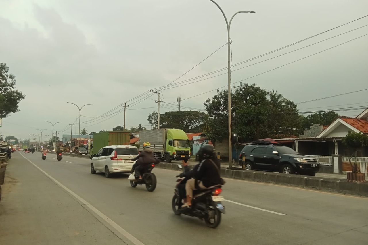 Jalur mudik di Pemalang terpantau lancar