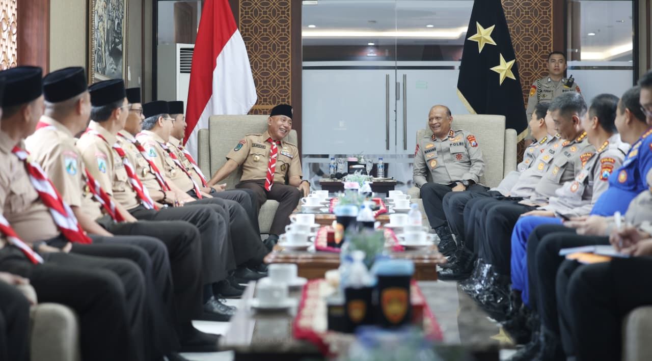Audensi Polda Jatim dan Pramuka Jatim