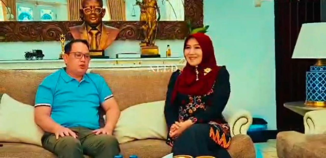 Silaturahmi Lia Istifhama dengan Adhy Karyono