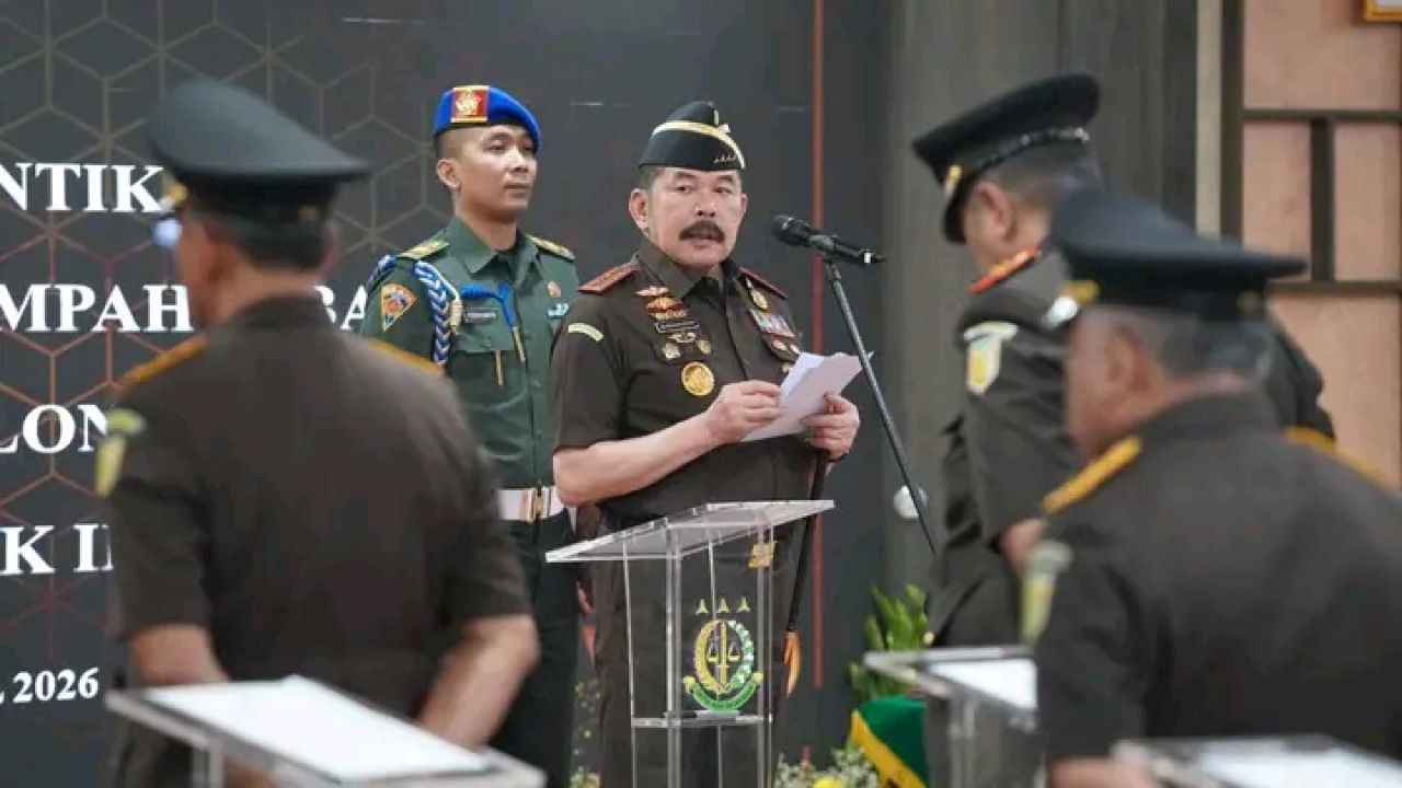 Jaksa Agung ST Burhanudin Lantik Sutikno Kepala Kejati Jabar