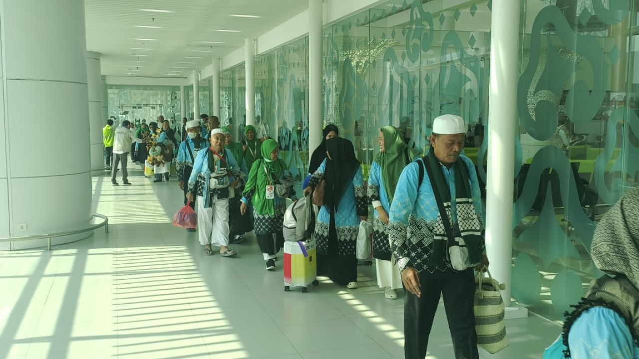 Kedatangan jemaah haji Jawa Barat