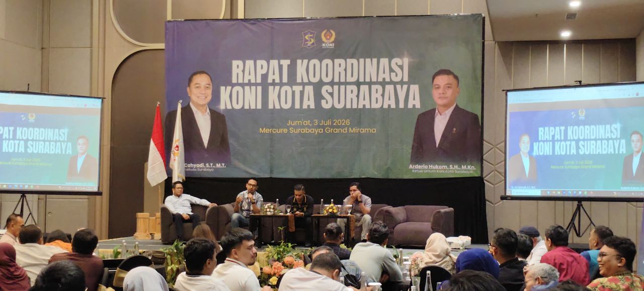 Antusiasme Tinggi Warnai Rakor KONI Surabaya, Fasilitas Latihan Cabor Jadi Prioritas