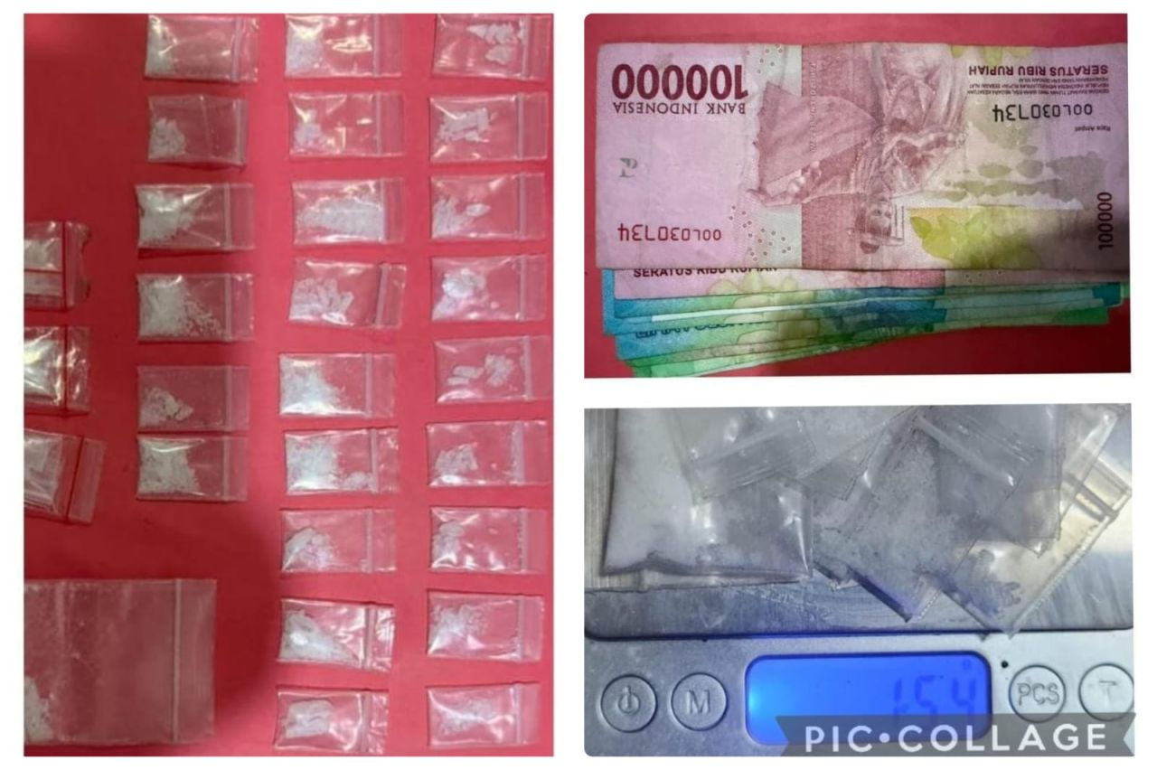 Barang sitaan dugaan peredaran narkoba