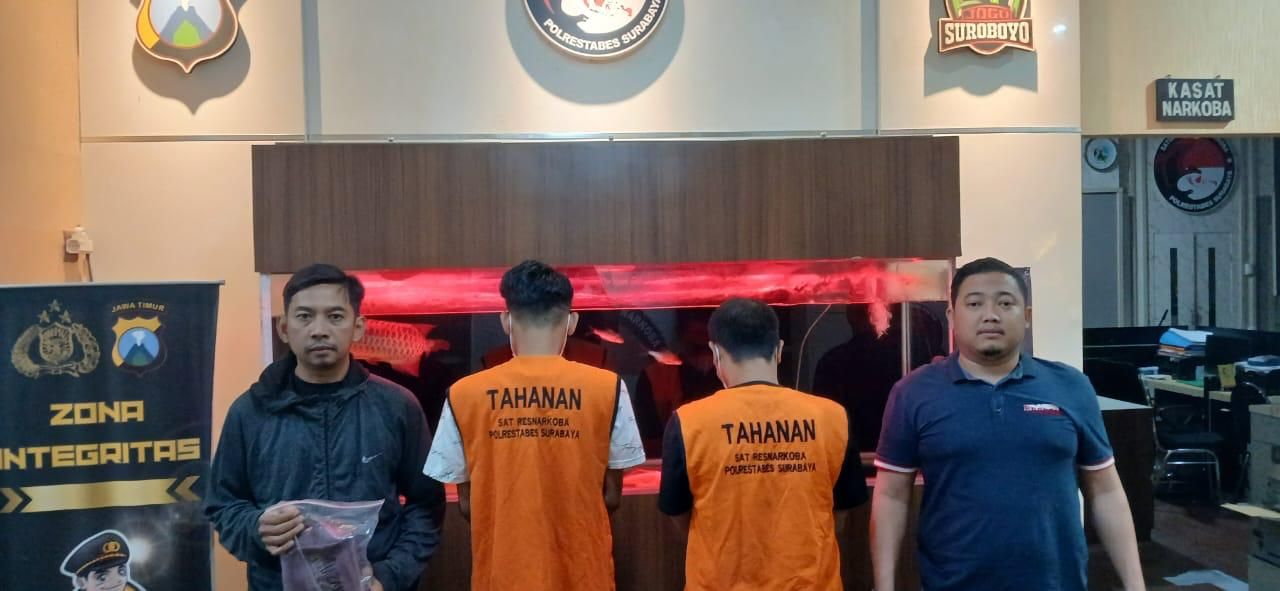 Dua Pengedar Sabu Ditangkap Polrestabes Surabaya SURABAYA
