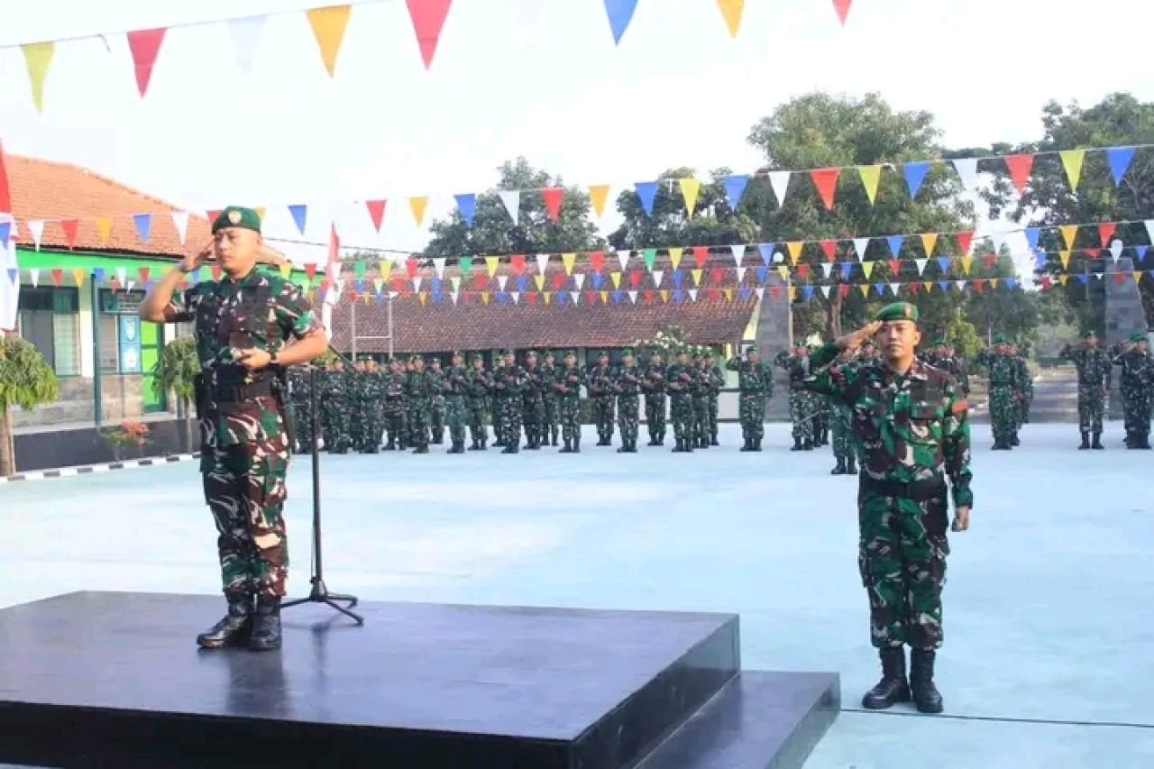 Upacara Bendera di Lapangan Upacara Kodim 0617/Majalengka