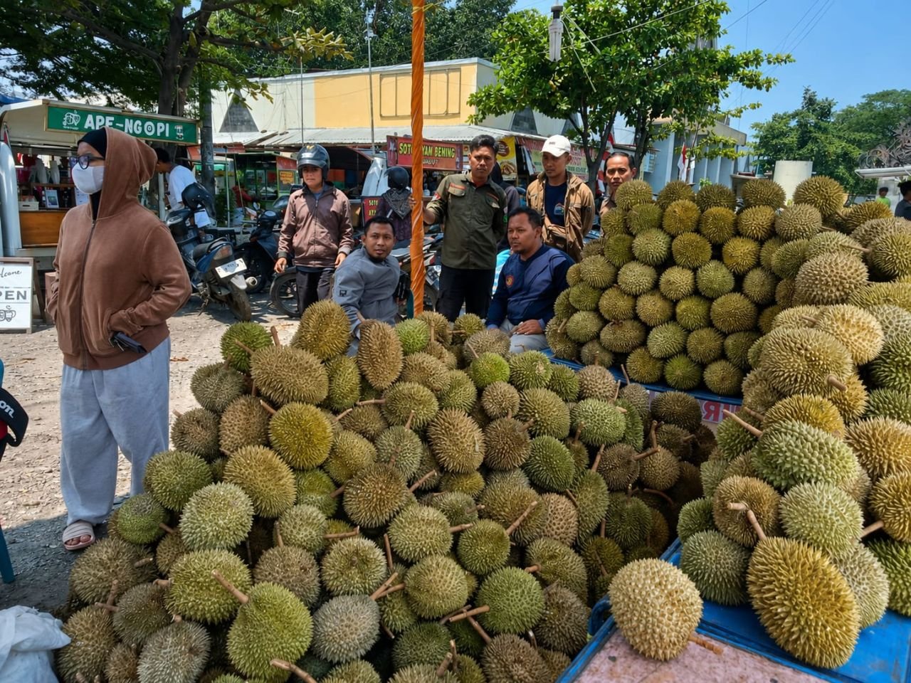 Musim Durian Tiba, Ribuan Butir Ludes Diserbu Pembeli Setiap Hari