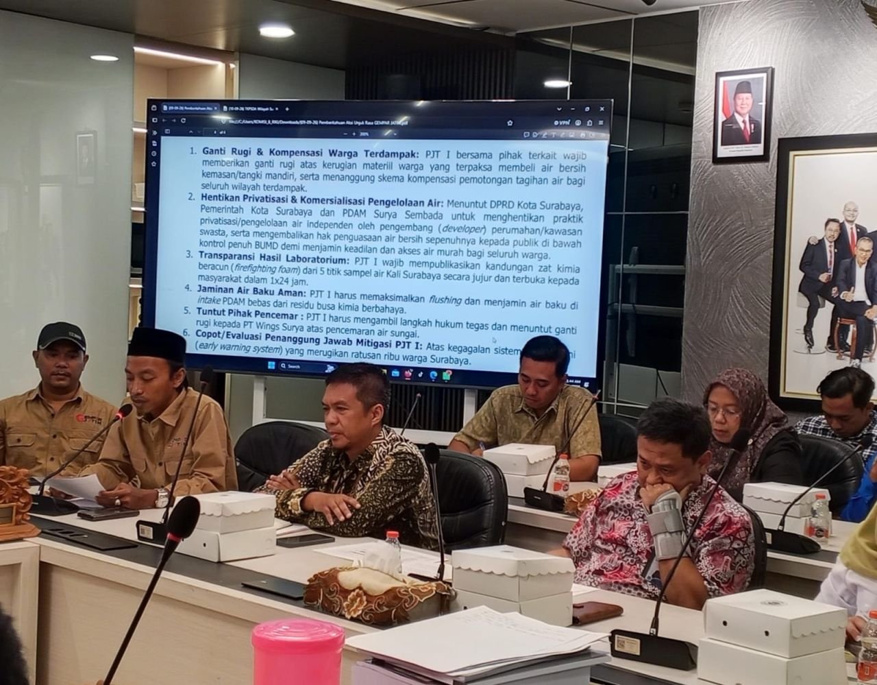Gempar Jatim Soroti Pengembang hingga Kualitas Air Baku PJT I