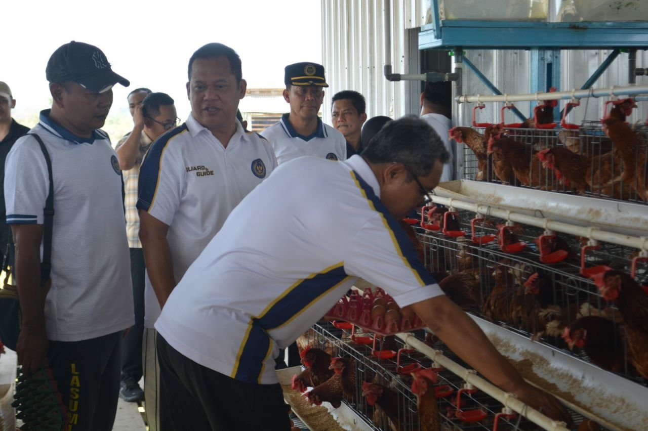 Sekjen Imipas Tinjau Peternakan Lapas Kelas IIA Kendal, Cek Langsung Hasil Telur