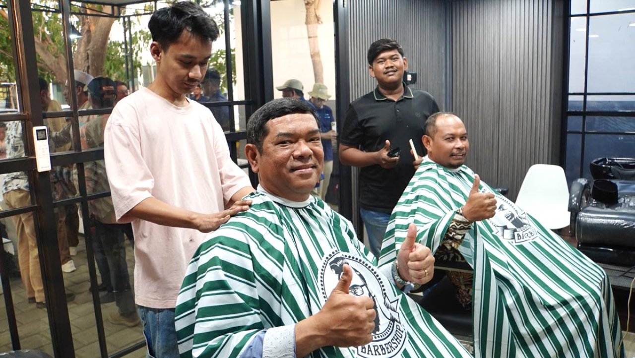TTL Hadirkan Lamong Cukur, Berdayakan Warga Sekitar Terminal